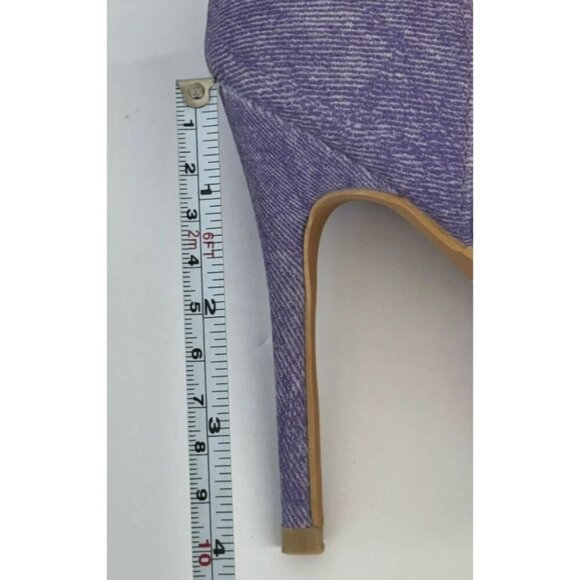KAYLEEN / Net-26 / Purple / Rhinestone / Pointed-Toe High Heels / Elegant Formal - Picture 5 of 7